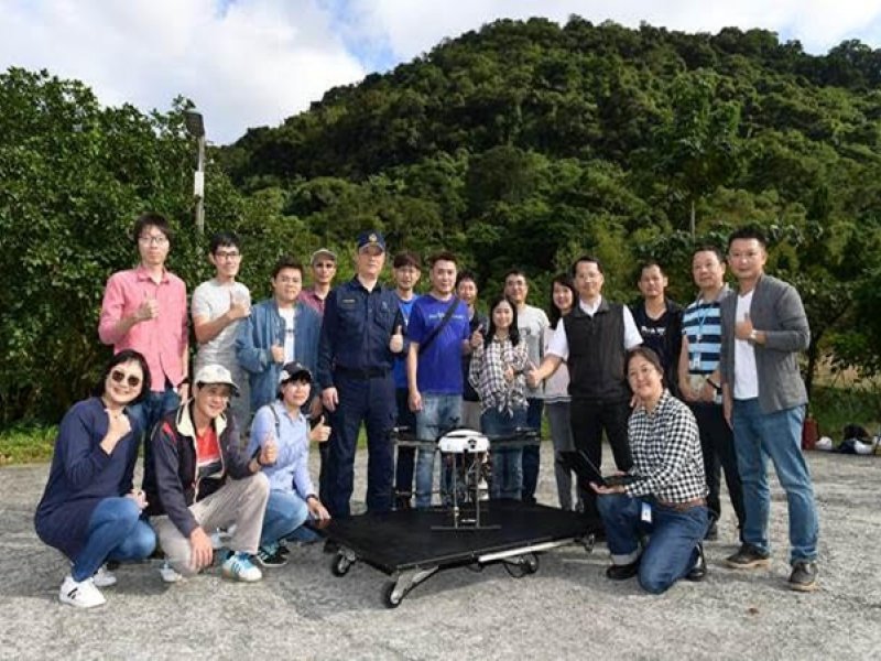 基隆攜手工研院進行無人機智慧巡航  偏郊巡查聰明有效率。（工研院提供）