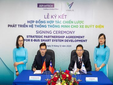研華攜手越南最大集團VinGroup策略合作 與旗下VinBus簽約共同開發智慧電動巴士管理系統