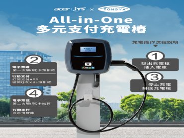 宏碁智通與東亞通信打造首座All-in-One多元支付充電樁