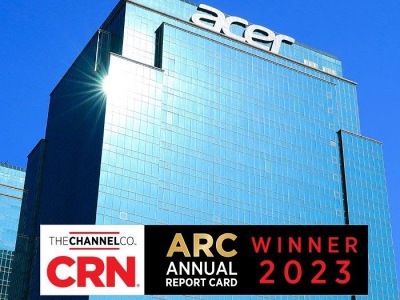宏碁榮獲2023年CRN 年度評鑑肯定 於筆電/行動運算類別奪最高榮譽。（廠商提供）