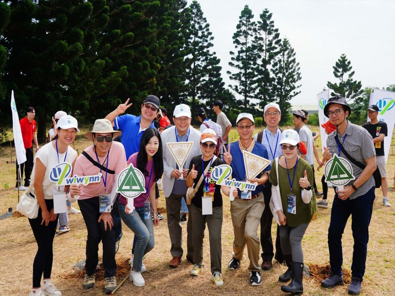 緯穎攜手中興大學 打造首座科技業新植造林碳權實驗場域。（緯穎提供）